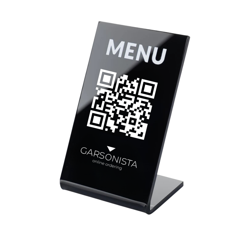 QR Menu stand