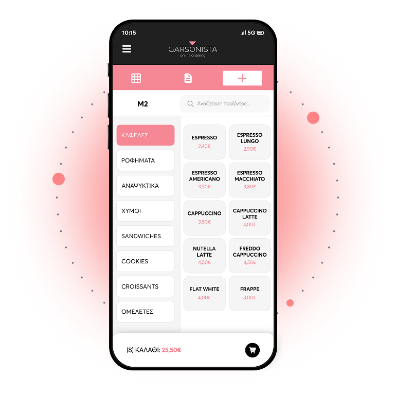 Garsonista App Mockup